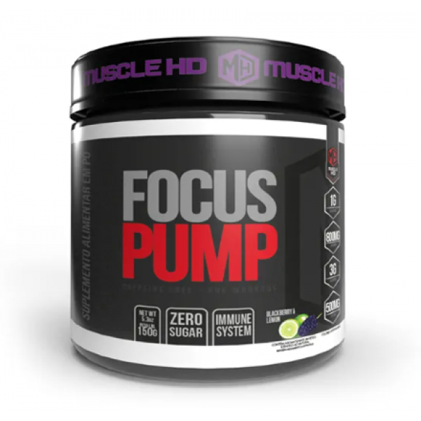 Focus pump (SEM CAFEÍNA) blackberry/limon 150g  