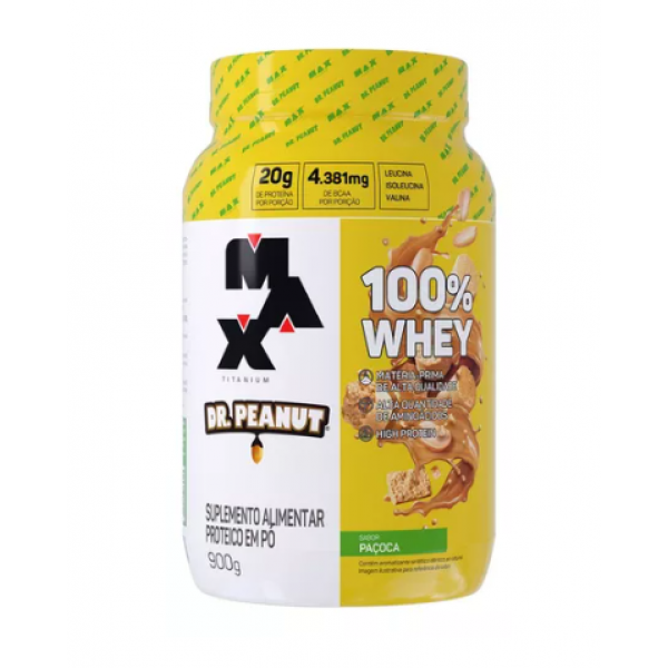 WHEY 100% DR. PEANUT POTE 900G PAÇOCA