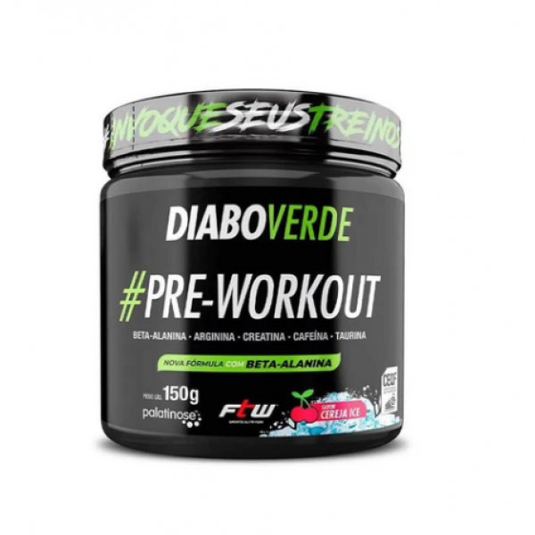 DIABO VERDE #PRE-WORKOUT 10g- SABOR ENERGÉTICO DOSE ÚNICA 