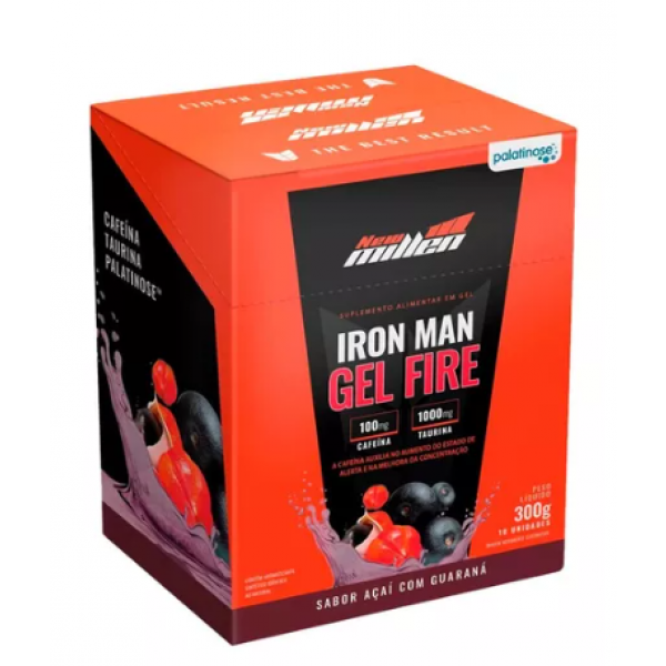IRON MAN GEL FIRE AÇAÍ COM GUARANÁ 30G NEW MILLEN SACHE 