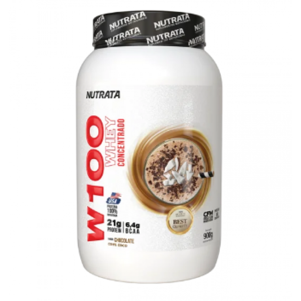 W100 CHOC C/ COCO POTE 900G NUTRATA