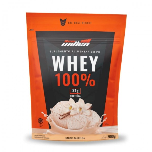 WHEY 100% BAUNILHA REFIL 900G NEW MILLEN