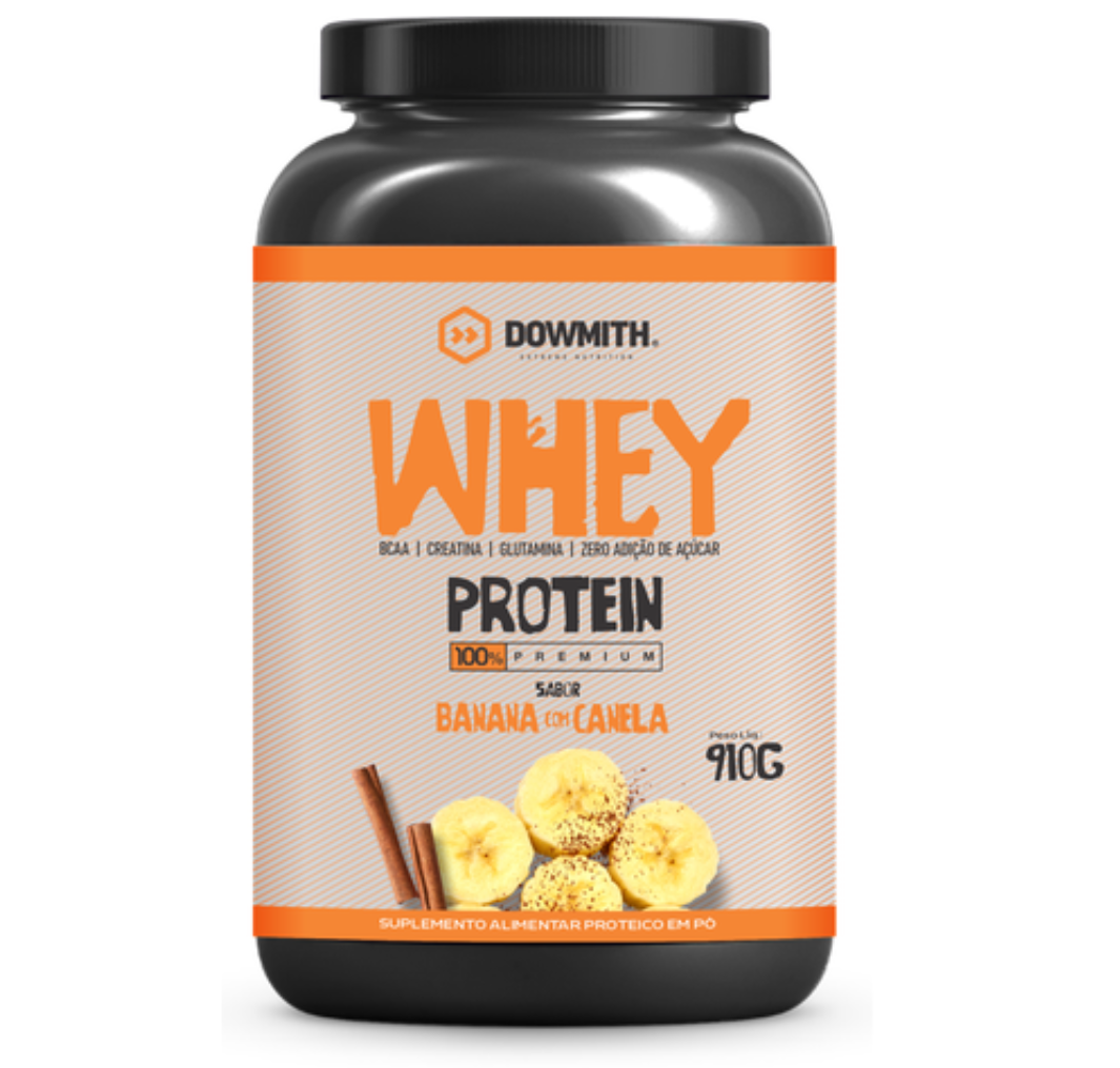 WHEY 100% PREMIUM 910G BANANA C/ CANELA DOWMITH