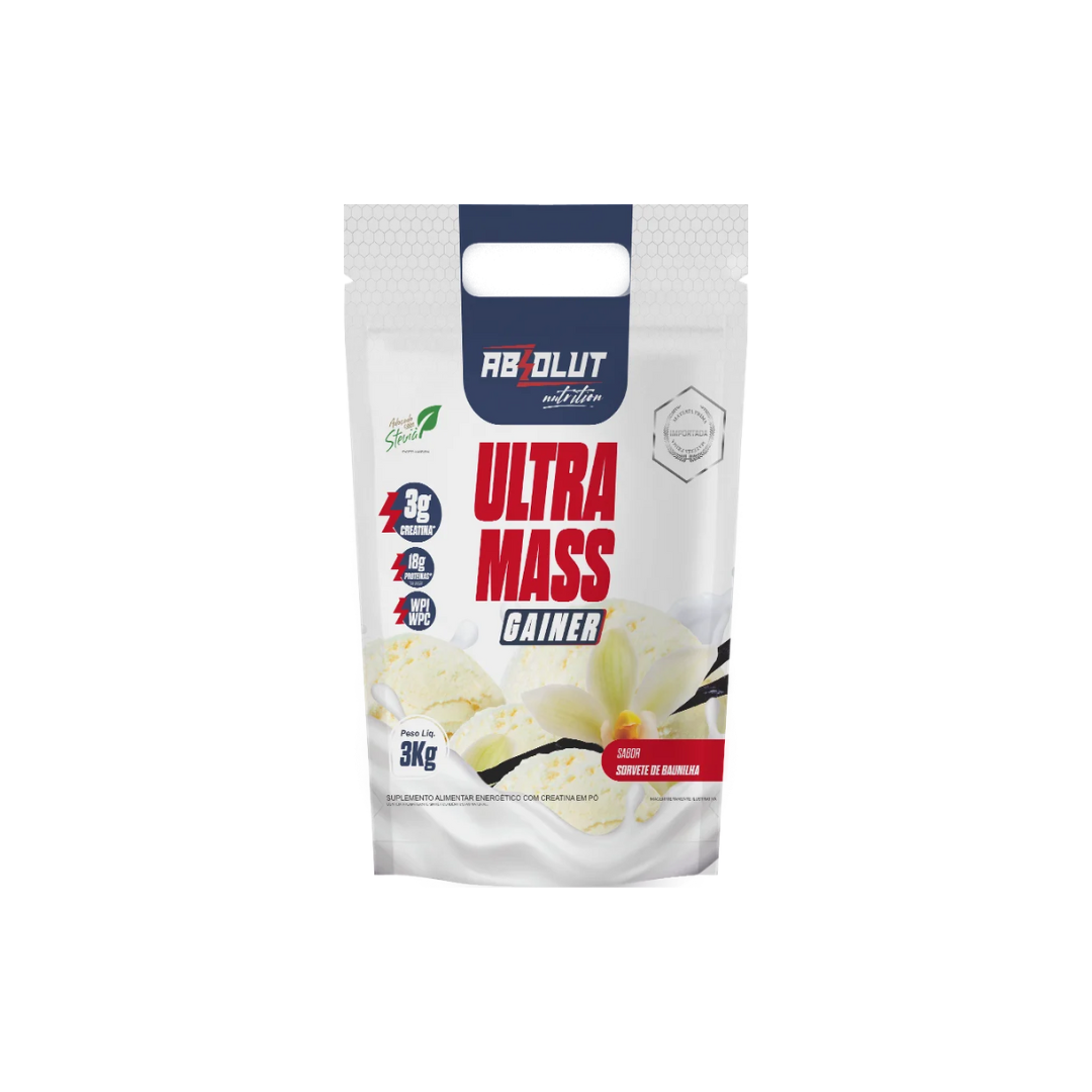ULTRAMASS GAINER HIPER SORV BAUNILHA  3KG ABSOLUT