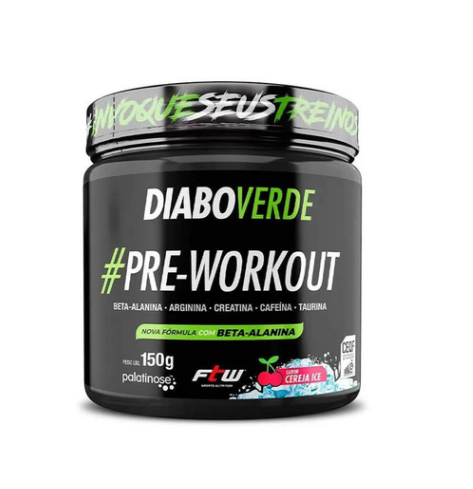 DIABO VERDE #PRE-WORKOUT 10g- SABOR ENERGÉTICO DOSE ÚNICA 