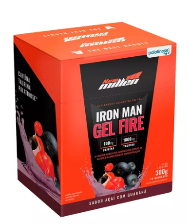 IRON MAN GEL FIRE AÇAÍ COM GUARANÁ 30G NEW MILLEN SACHE 