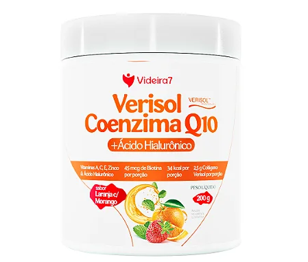 VERISOL COENZIMA Q10 LARANJA C/MORANGO V7 200G 