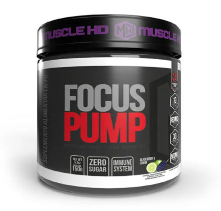 Focus pump (SEM CAFEÍNA) blackberry/limon 150g  