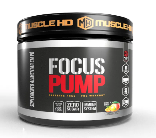 Focus pump (SEM CAFEÍNA) pinneapple/strawberry 150g